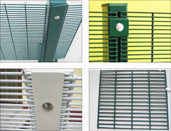 South Africa Clearvu Fence 358 Security Mesh Fencing / Security 358 Clearvu Anti Climb Prison Fences